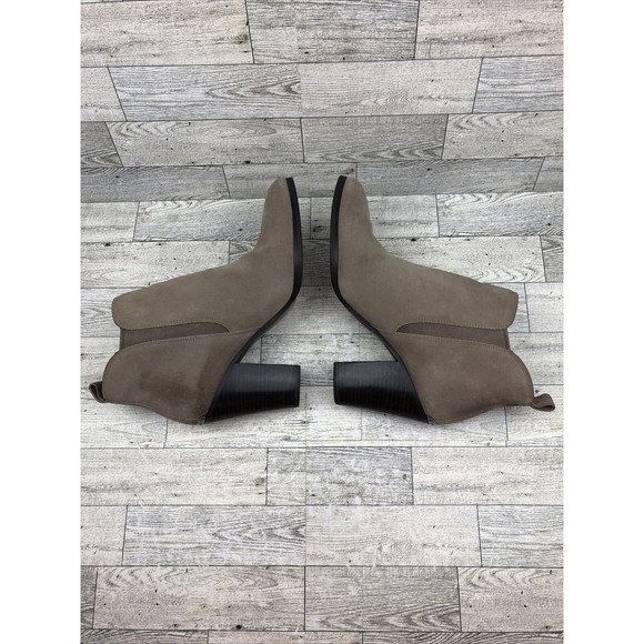 womens Michael Kors Tan Brandy Suede Ankle Bootie Size 9 M - Picture 8 of 10